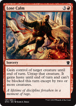 Lose Calm (Dragons of Tarkir) Light Play Foil