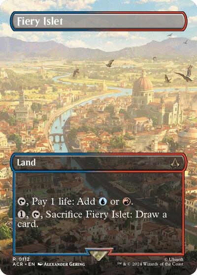 Fiery Islet (Borderless) (Universes Beyond: Assassin's Creed) Light Play
