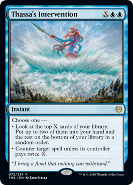Thassa's Intervention (Theros Beyond Death) Light Play Foil