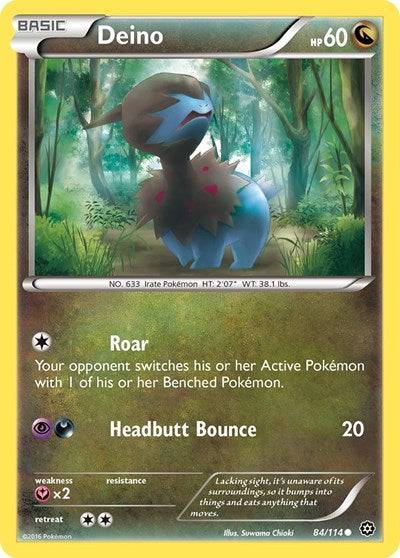 Deino (XY - Steam Siege) Light Play