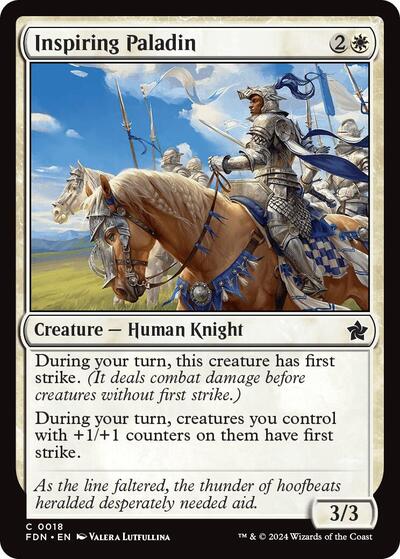 Inspiring Paladin (Foundations) Light Play Foil