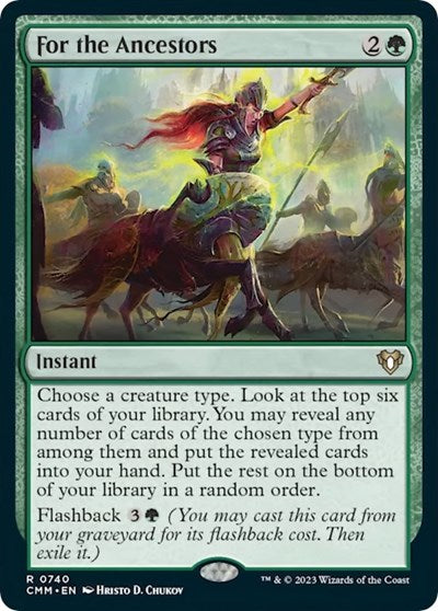 For the Ancestors (Commander Masters) Light Play