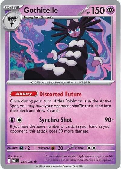 Gothitelle (SV: White Flare) Light Play Reverse Holofoil