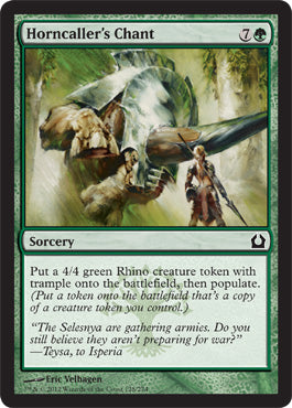 Horncaller's Chant (Return to Ravnica) Light Play Foil