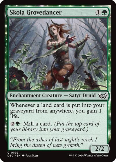 Skola Grovedancer (Commander: Duskmourn: House of Horror) Light Play