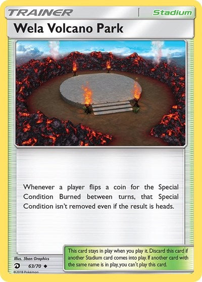 Wela Volcano Park (Dragon Majesty) Heavy Play Reverse Holofoil