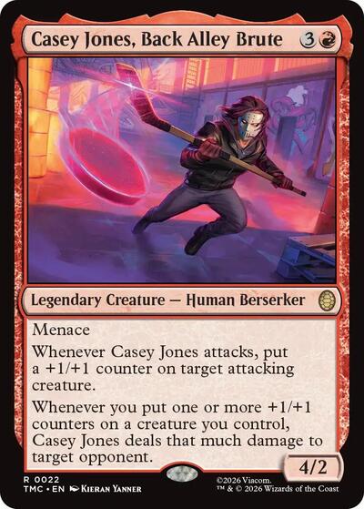 Casey Jones, Back Alley Brute (Commander: Teenage Mutant Ninja Turtles) Light Play