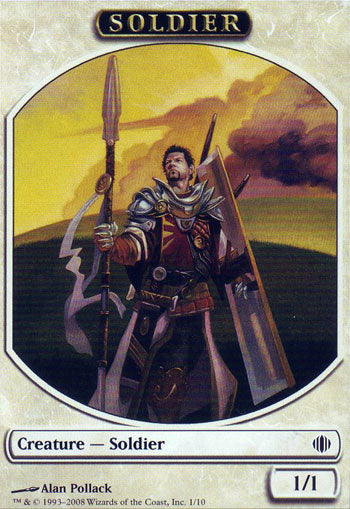 Soldier Token (Shards of Alara) Light Play