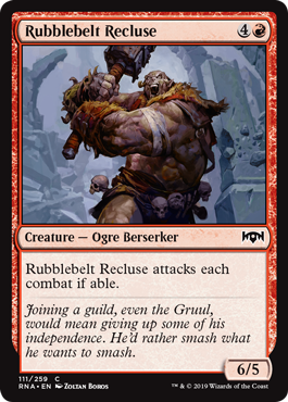 Rubblebelt Recluse (Ravnica Allegiance) Light Play Foil
