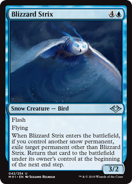 Blizzard Strix (Modern Horizons) Light Play