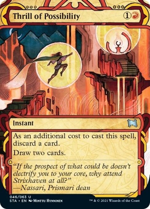 Thrill Of Possibility (Foil Etched) (Strixhaven Mystical Archive) Light Play Foil