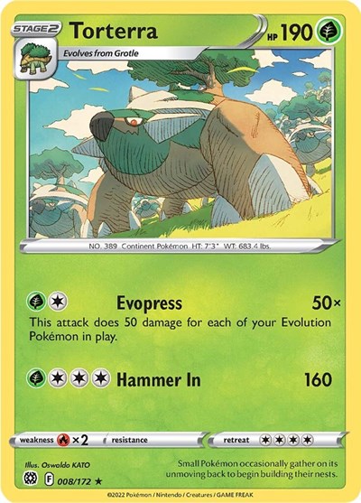 Torterra (SWSH09: Brilliant Stars) Light Play Holofoil