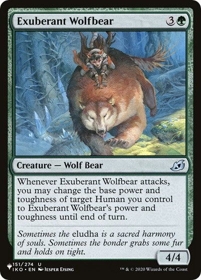 Exuberant Wolfbear (The List) Light Play