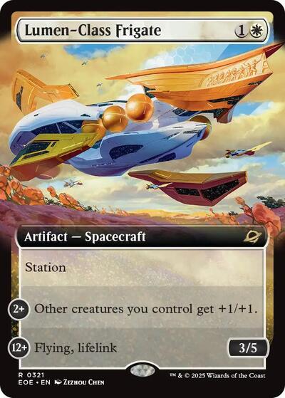 Lumen-Class Frigate (Extended Art) (Edge of Eternities) Light Play Foil