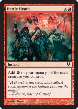 Battle Hymn (Avacyn Restored) Light Play Foil