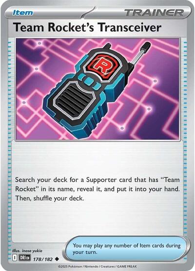 Team Rocket's Transceiver (SV10: Destined Rivals) Light Play