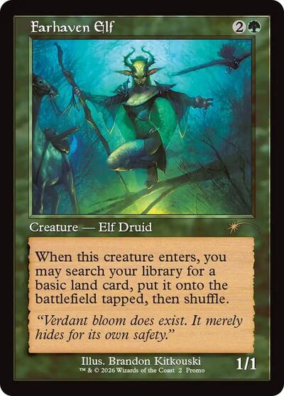 Farhaven Elf (Retro Frame) (Promos: WPN and Gateway) Light Play