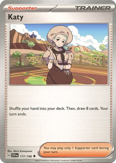 Katy - 177 (Scarlet and Violet: Base Set) Light Play Reverse Holofoil