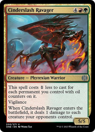 Cinderslash Ravager (Phyrexia: All Will Be One) Light Play