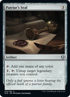 Patriar's Seal (Commander Legends: Battle for Baldur's Gate) Light Play