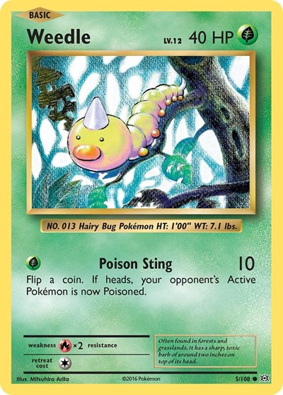 Weedle (XY - Evolutions) Medium Play