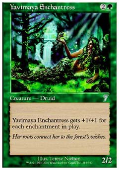 Yavimaya Enchantress (7th Edition) Medium Play