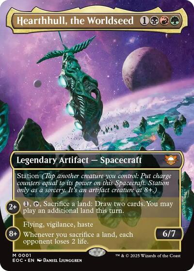 Hearthhull, the Worldseed (Borderless) (Commander: Edge of Eternities) Light Play