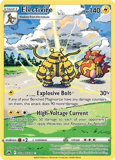 Electivire (Crown Zenith: Galarian Gallery) Light Play Holofoil