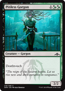 Pitiless Gorgon (Guilds of Ravnica) Light Play