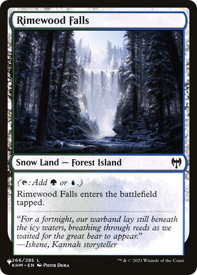 Rimewood Falls (Secret Lair Commander: From Cute to Brute) Light Play