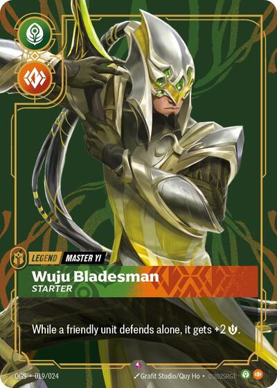 Master Yi Wuju Bladesman (Starter) (Origins: Proving Grounds) Light Play