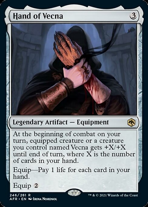 Hand of Vecna (Adventures in the Forgotten Realms) Light Play