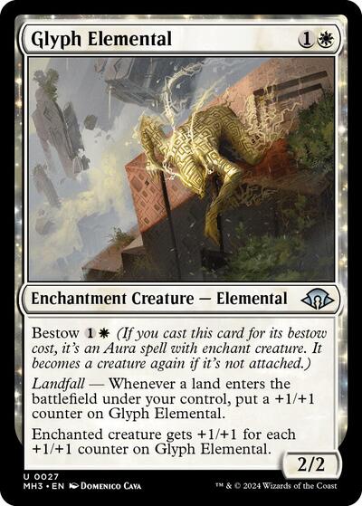 Glyph Elemental (Modern Horizons 3) Light Play Foil