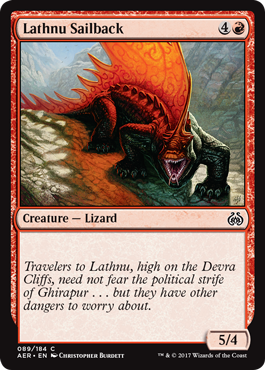 Lathnu Sailback (Aether Revolt) Light Play