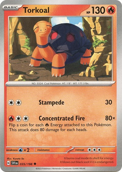 Torkoal (Scarlet and Violet: Base Set) Light Play