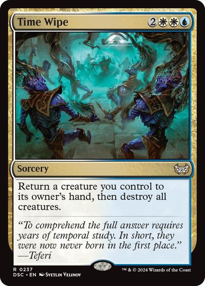 Time Wipe (Commander: Duskmourn: House of Horror) Light Play