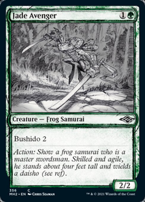 Jade Avenger (Showcase) (Modern Horizons 2) Light Play