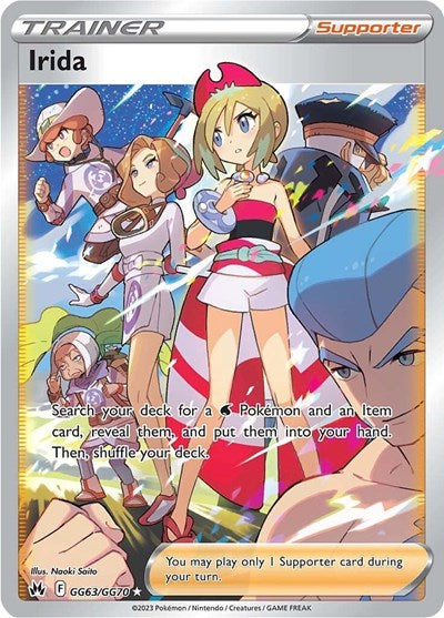 Irida (Crown Zenith: Galarian Gallery) Near Mint Holofoil