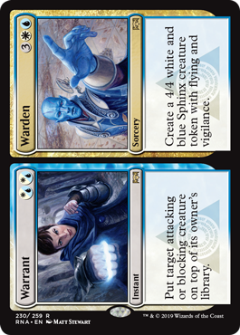 Warrant Warden (Ravnica Allegiance) Light Play