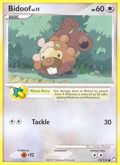 Bidoof (Mysterious Treasures) Damaged / Poor