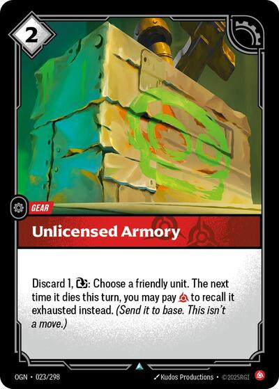 Unlicensed Armory (Origins) Light Play