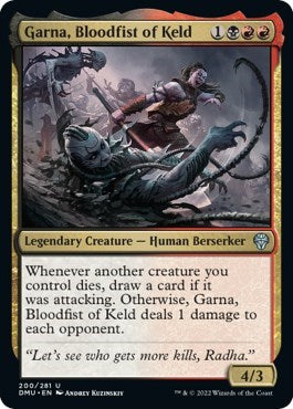 Garna, Bloodfist of Keld (Dominaria United) Light Play
