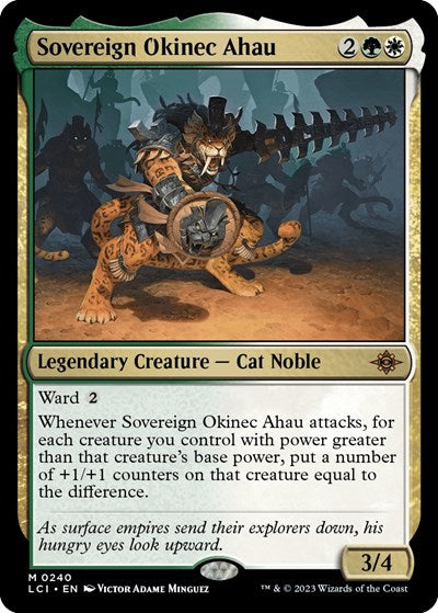 Sovereign Okinec Ahau (The Lost Caverns of Ixalan) Light Play Foil