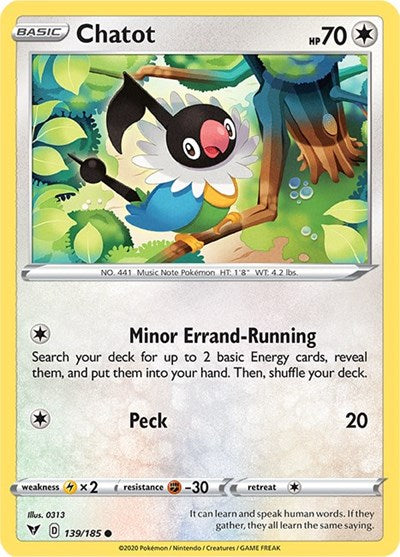 Chatot (SWSH04: Vivid Voltage) Light Play