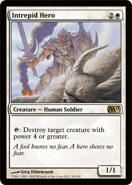 Intrepid Hero (Magic 2013 Core Set) Light Play