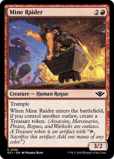 Mine Raider (Outlaws of Thunder Junction) Light Play Foil
