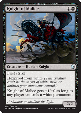 Knight of Malice (Dominaria) Medium Play