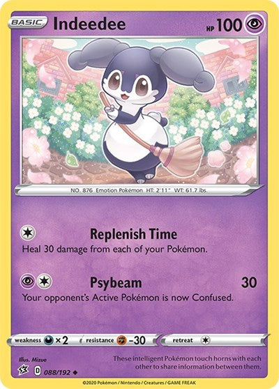 Indeedee (SWSH02: Rebel Clash) Medium Play
