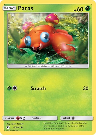 Paras (SM Base Set) Medium Play