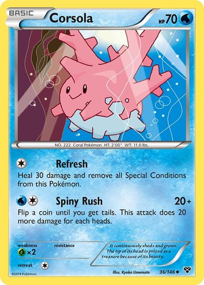 Corsola (XY Base Set) Damaged / Poor